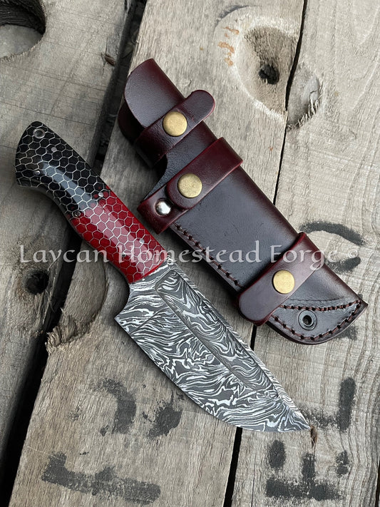 Damascus Blade Hand Forged Knife Camping knife