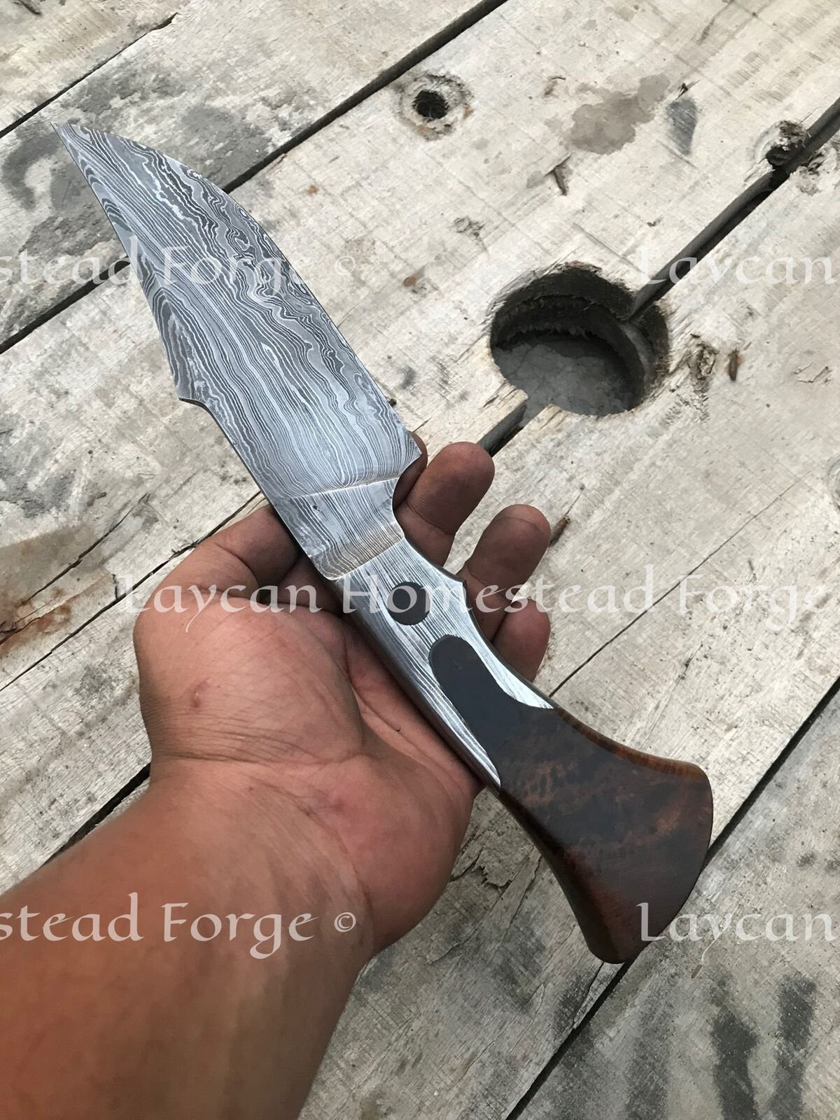 Damascus Hand Forged Hunting Knife