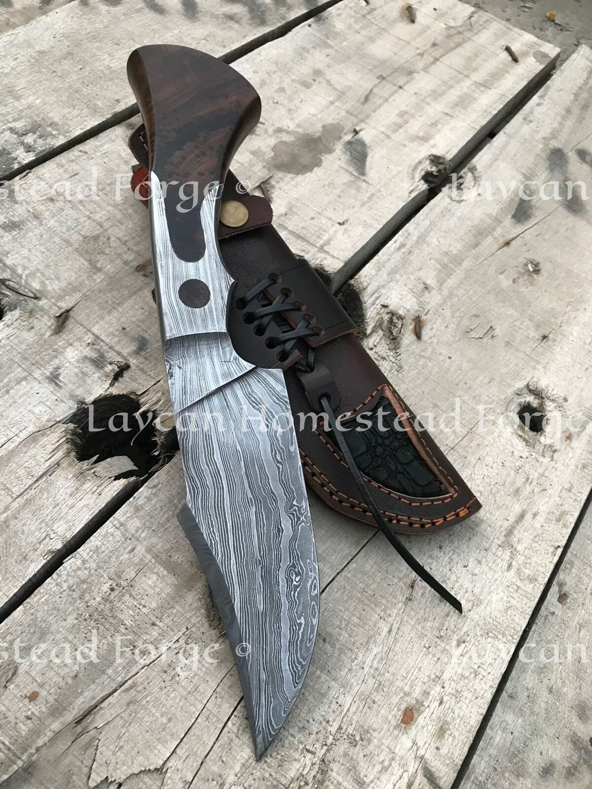 Damascus Hand Forged Hunting Knife