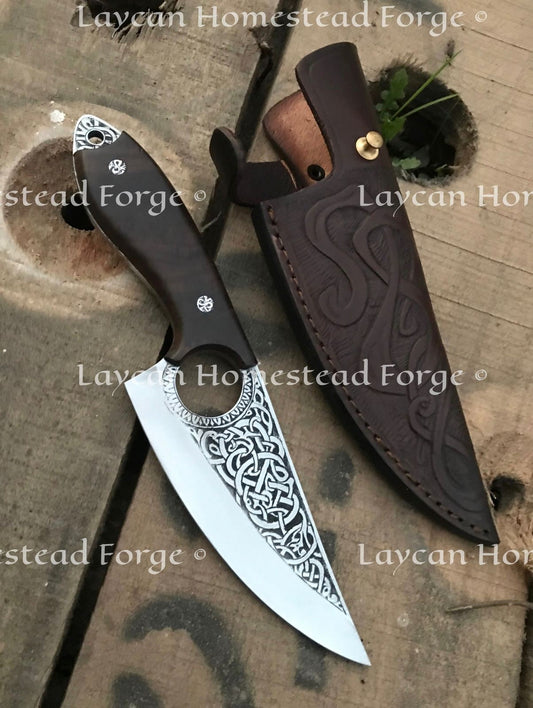 10" inches Handmade Finger Hole Knife